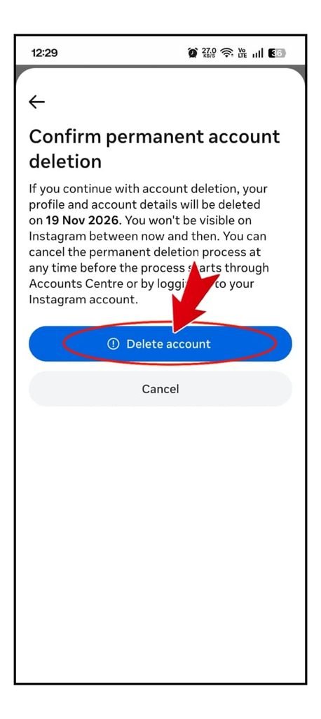 Instagram Account Delete Kaise Kare 2026