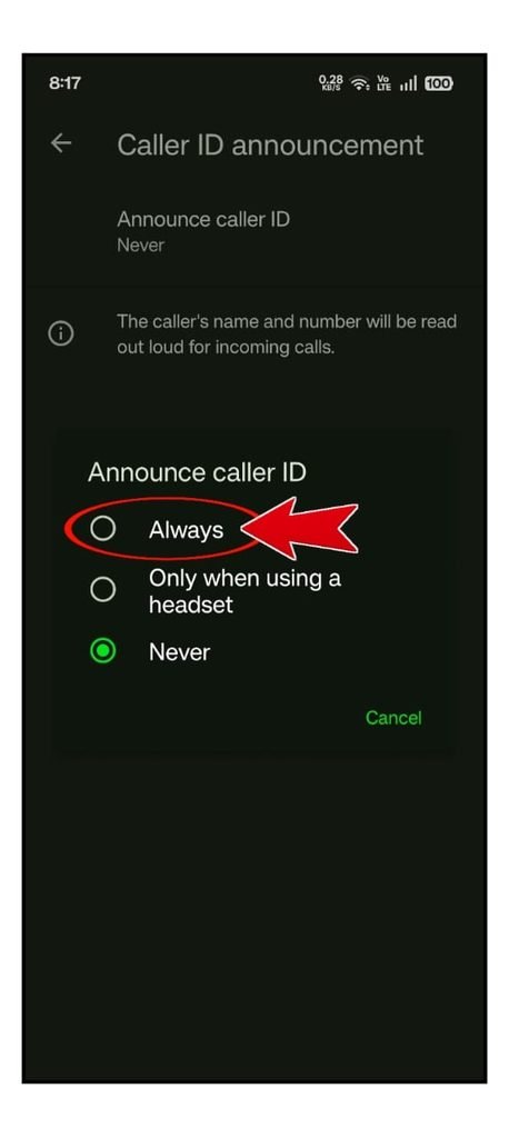 Call Aane Par Name Bolne Wala Setting 2026